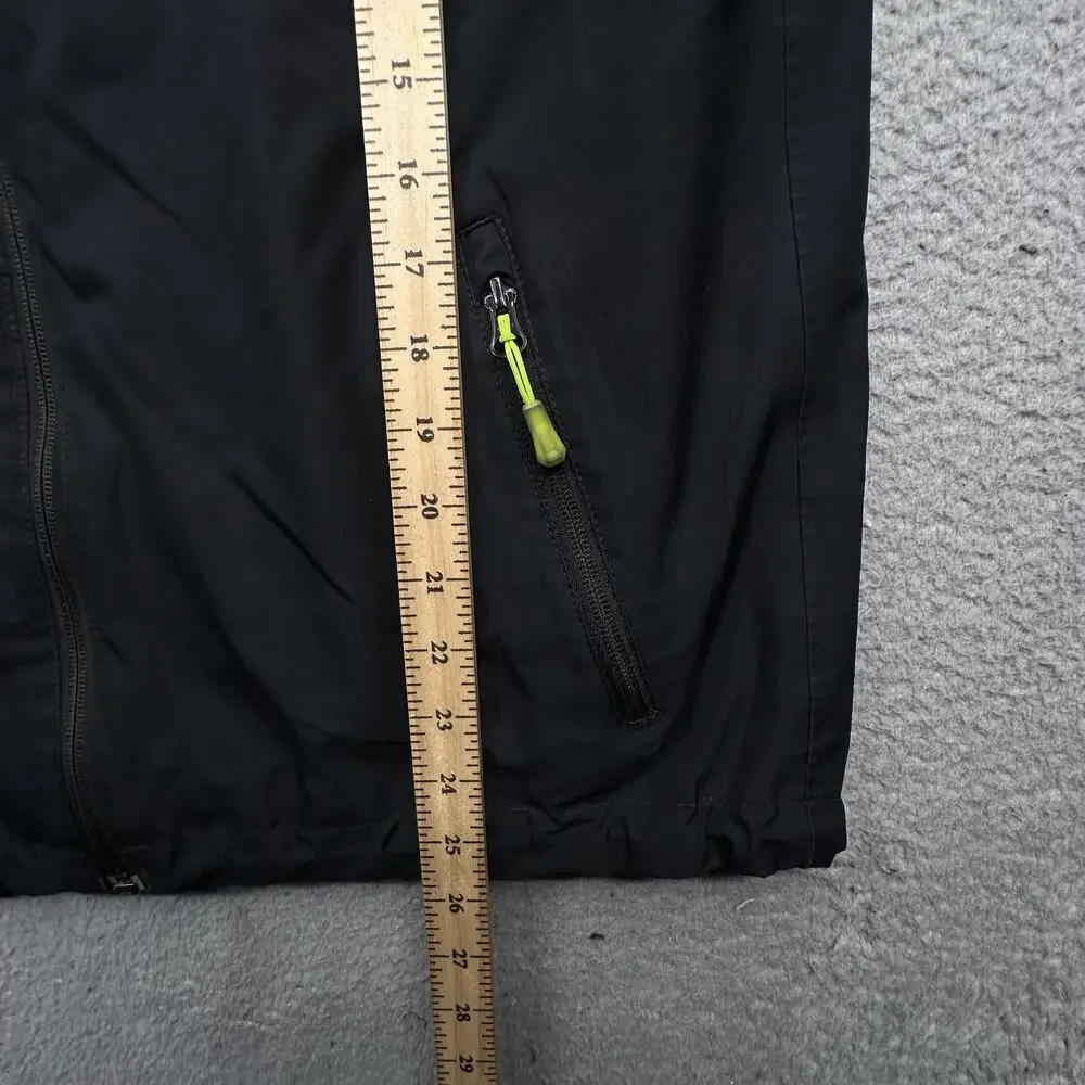 Helly Hansen Crew Hooded Midlayer Jacket Mens Medium Black Polartec Helly Tech